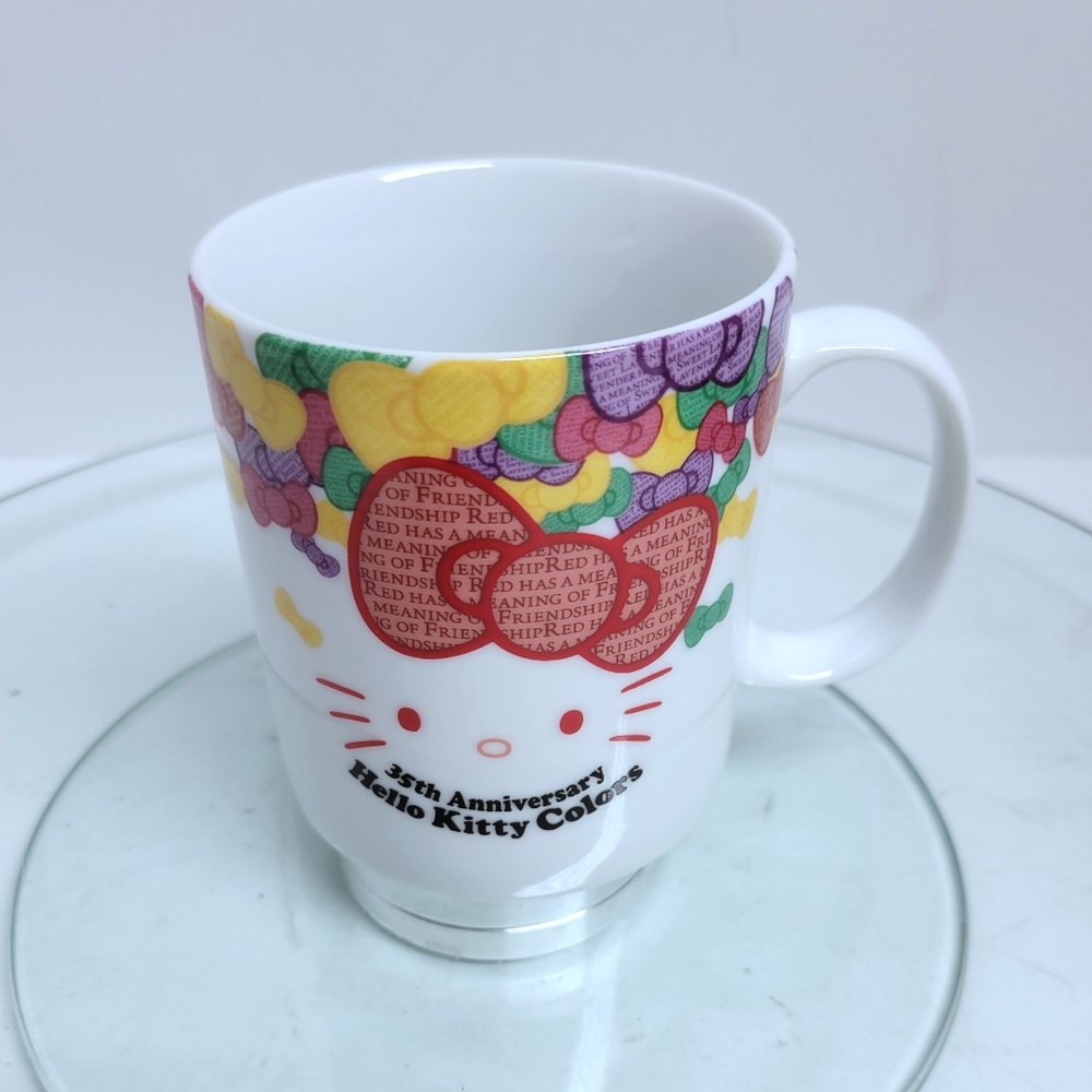 Sanrio hello Kitty colors 35th anniversary coffee mug